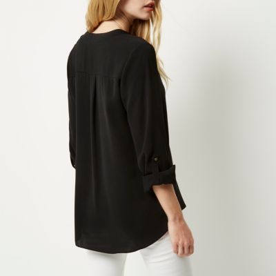 Black popper blouse
